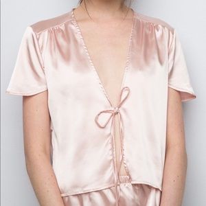 Brandy Melville Tie Front Top